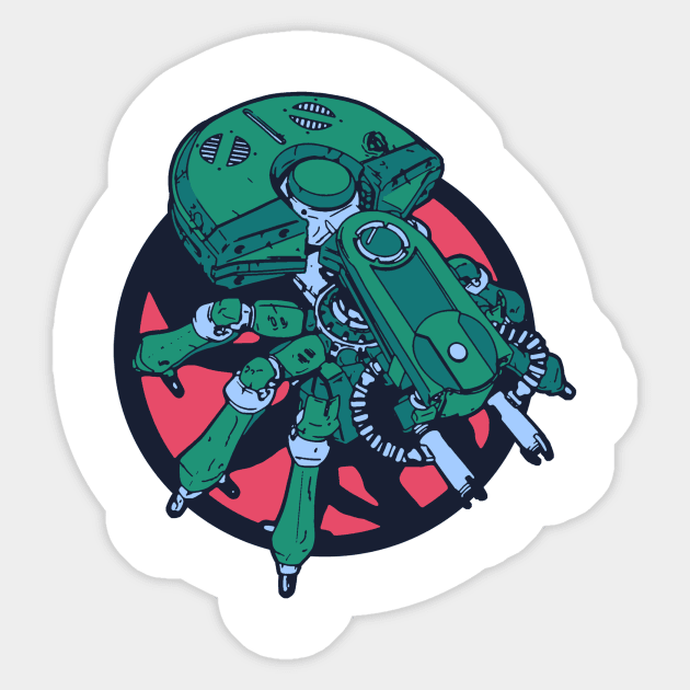 Tachikoma Sticker by thatkidwhodraws